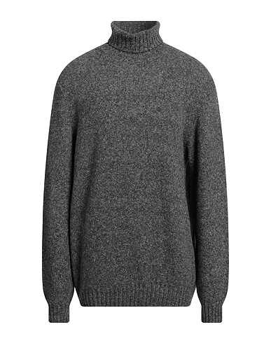 FALCONE Polo neck Charcoal 30% Acrylic, 29% Polyamide, 16% Cotton, 13% Wool, 12% Textile fibres