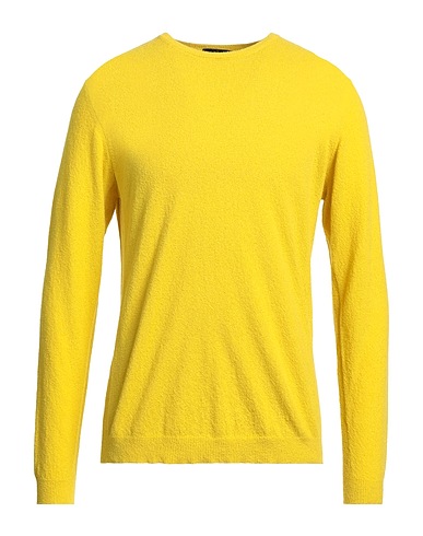 ROBERTO COLLINA Jumper Yellow 70% Cotton, 30% Polyamide