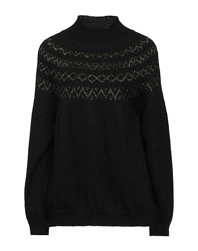 HOD Polo neck Black 40% Acrylic, 30% Mohair wool, 30% Polyamide, Viscose, Polyester