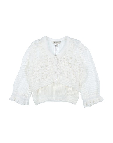 TWINSET Cardigan White 70% Cotton, 30% Acrylic