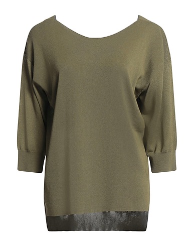 MALO Jumper Military green 53% Viscose, 47% Cotton