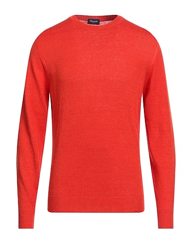 DRUMOHR Jumper Tomato red 88% Linen, 12% Polyester