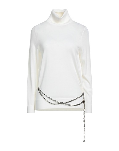 MICHAEL MICHAEL KORS Polo neck Ivory 96% Merino Wool, 3% Nylon, 1% Elastane