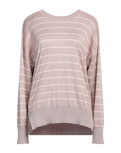 PUROTATTO Jumper Taupe 70% Silk, 30% Cashmere