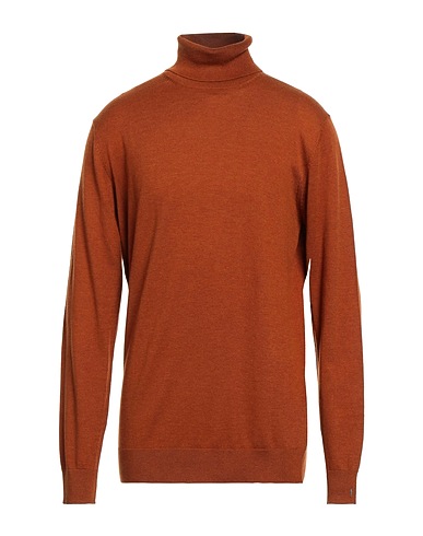 KLIXS Polo neck Rust 54% Polyester, 20% Nylon, 20% Acrylic, 6% Merino Wool