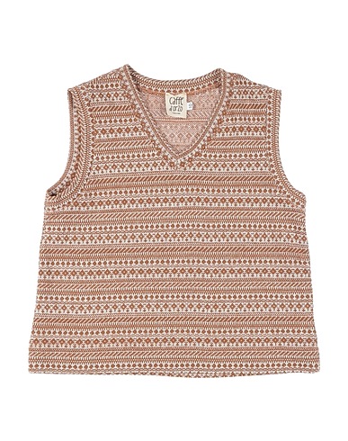 CAFFÉ D'ORZO Maglia Gilet Cammello 70% Cotone, 25% Poliestere, 5% Altre Fibre