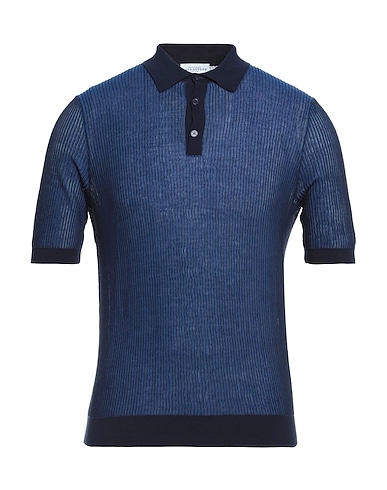 BALLANTYNE Jumper Navy blue 100% Cotton
