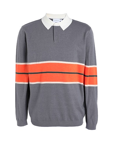 TOPMAN Jumper Grey 48% Acrylic, 31% Polyester, 21% Nylon