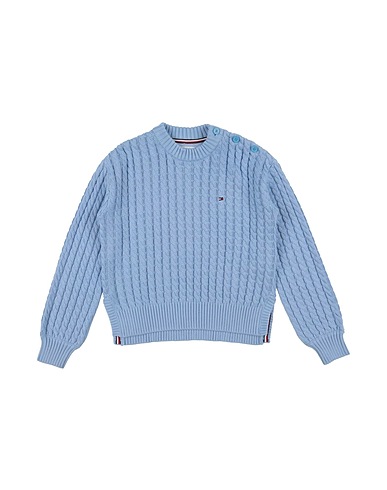 TOMMY HILFIGER Jumper Sky blue 100% Cotton