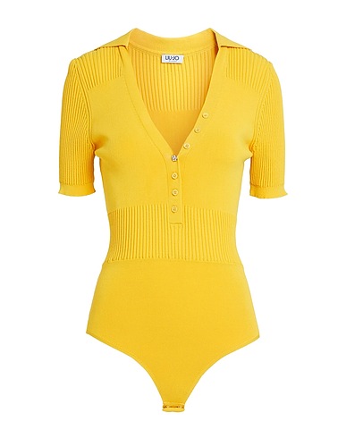 LIU •JO Pullover Giallo ocra 65% Viscosa, 35% Poliammide
