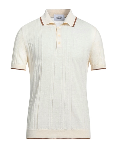 ALPHA STUDIO Sweater AVORIO 73% Linen, 27% Cotton