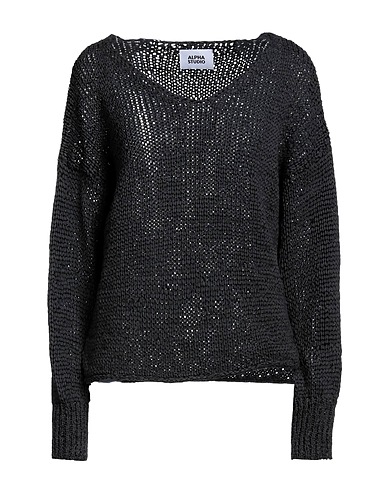 ALPHA STUDIO Sweater Charcoal 70% Polyester, 30% Polyamide