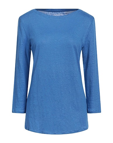PUROTATTO T-shirt Azure 100% Linen