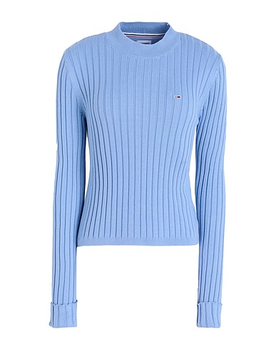 TOMMY JEANS Jumper Light blue 100% Cotton