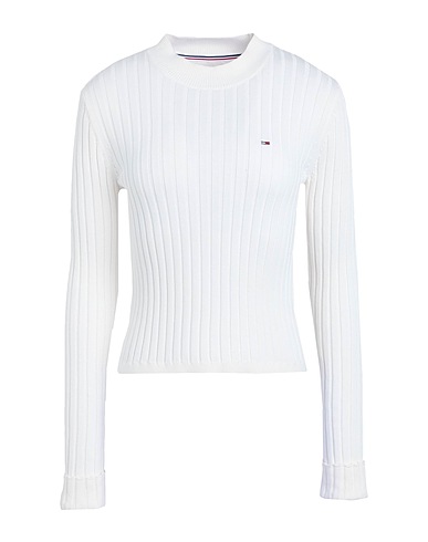 TOMMY JEANS Jumper Off white 100% Cotton