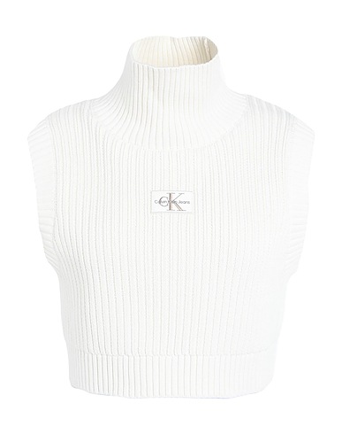 CALVIN KLEIN JEANS Polo neck Off white 100% Cotton
