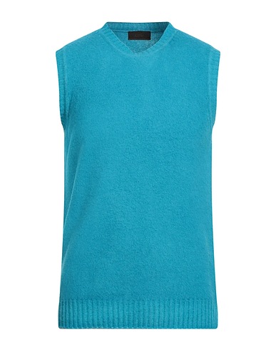 BROOKSFIELD Sleeveless sweater Turquoise 100% Virgin Wool