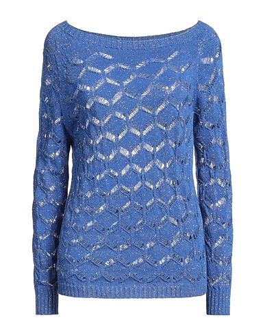 PINK MEMORIES Jumper Blue 50% Cotton, 50% Acrylic, Metallic Polyester, Polyamide