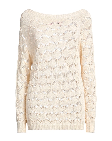 PINK MEMORIES Jumper BEIGE 50% Cotton, 50% Acrylic, Metallic Polyester, Polyamide