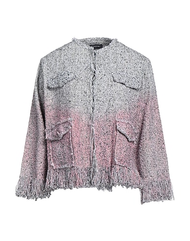 AVANT TOI Cardigan Silver 82% Cotton, 9% Polyester, 7% Cashmere, 2% Metallic fiber