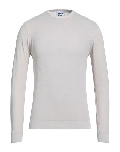 ALPHA STUDIO Jumper Beige 100% Cotton