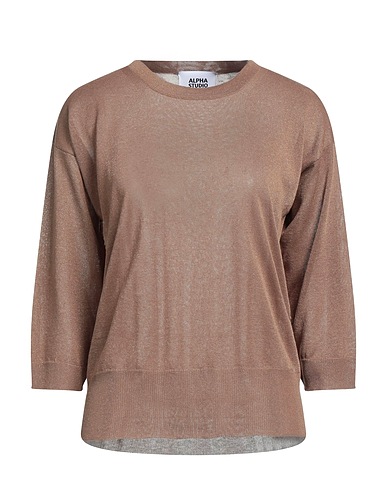 ALPHA STUDIO Jumper Khaki 83% Viscose, 17% Polyester