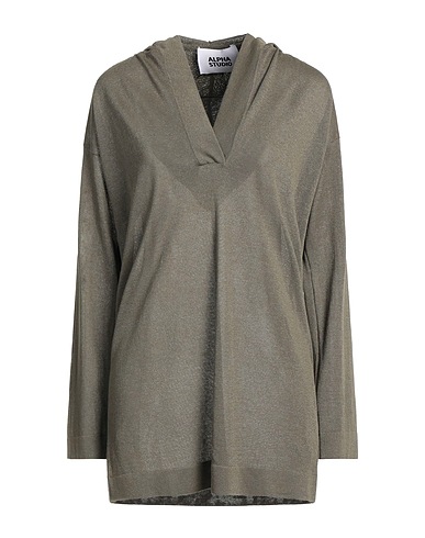 ALPHA STUDIO Sweater Military green 83% Viscose, 17% Polyester