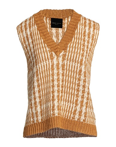 ROBERTO COLLINA Jumper Camel 62% Linen, 38% Cotton
