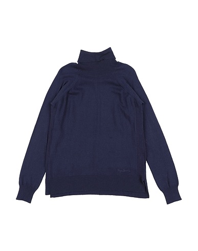 PEPE JEANS Polo neck Navy blue 52% Nylon, 48% Viscose