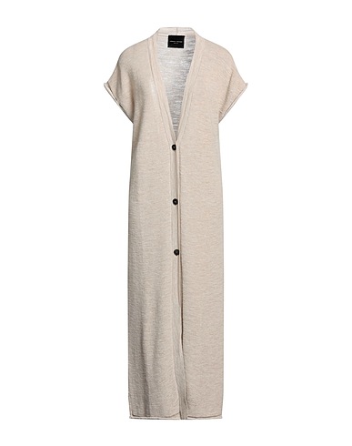 ROBERTO COLLINA Cardigan Sand 55% Linen, 45% Polyester