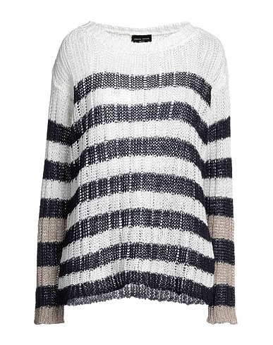ROBERTO COLLINA Jumper Ivory 85% Linen, 15% Cotton