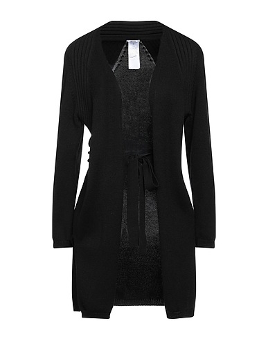 WOLFORD Cardigan Nero 57% Lana Vergine, 43% Cotone, Poliammide