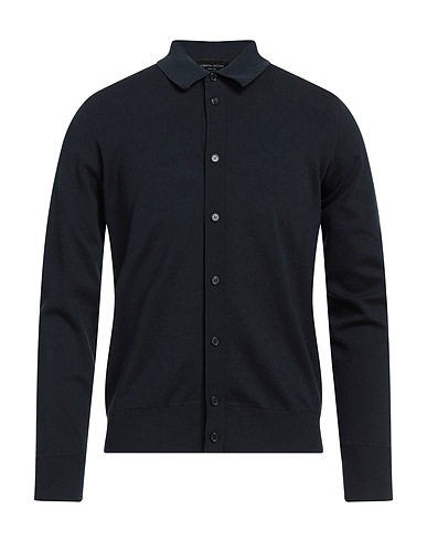 ROBERTO COLLINA Cardigan Midnight blue 100% Cotton