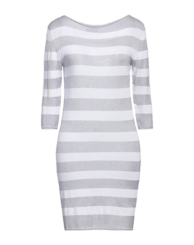 ROBERTO COLLINA Sheath dress White 54% Viscose, 35% Cotton, 11% Polyester