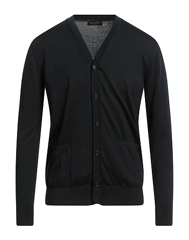 ROBERTO COLLINA Cardigan Black 100% Cotton