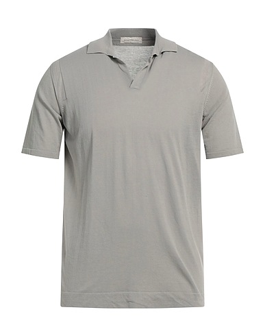 ROSSOPURO Polo shirt Grey 100% Cotton