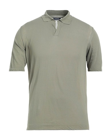 ROSSOPURO Polo shirt Military green 100% Cotton