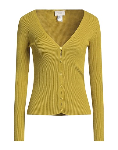 VICOLO Cardigan Lime green 70% Viscose, 30% Polyester