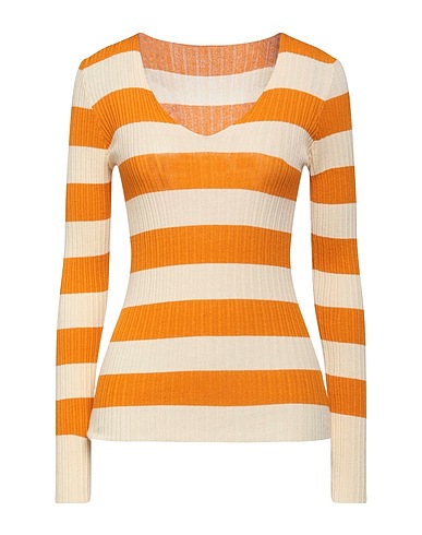 ROBERTO COLLINA Jumper Orange 90% Viscose, 10% Polyester