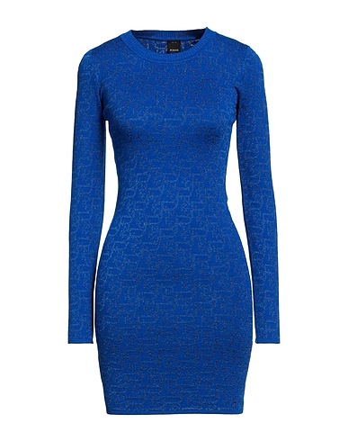PINKO Sheath dress Bright blue 60% Viscose, 24% Polyester, 16% Polyamide