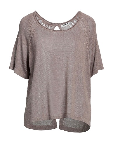 MAX & MOI Jumper Khaki 58% Silk, 33% Linen, 7% Cashmere, 2% Other Fibres