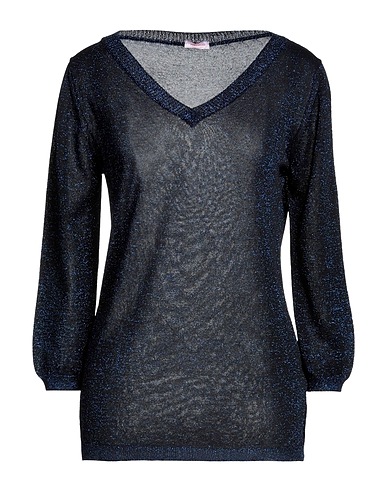ROSSOPURO Jumper Navy blue 70% Viscose, 15% Metallic fiber, 15% Polyester