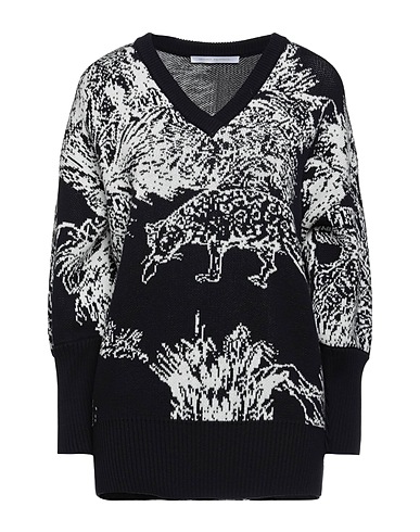 SAVERIO PALATELLA Pullover Blu notte 70% Cotone, 30% Lino