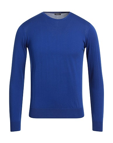 ROSSOPURO Pullover Blu 100% Cotone