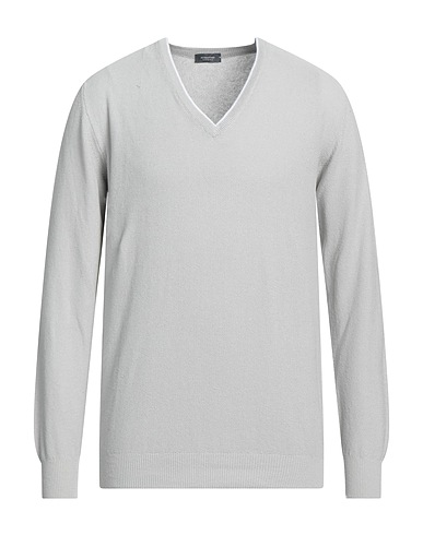 ROSSOPURO Pullover Grigio chiaro 100% Cotone