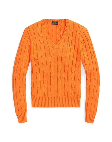 POLO RALPH LAUREN Sweater Orange 100% Cotton