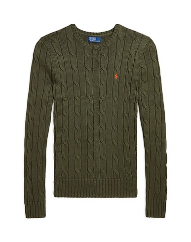POLO RALPH LAUREN プルオーバー ミリタリーグリーン コットン 100%