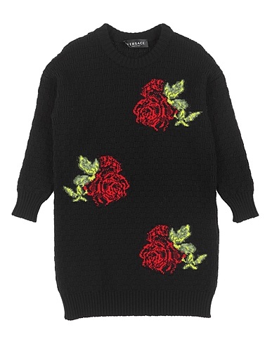 VERSACE YOUNG Dress Black 100% Wool