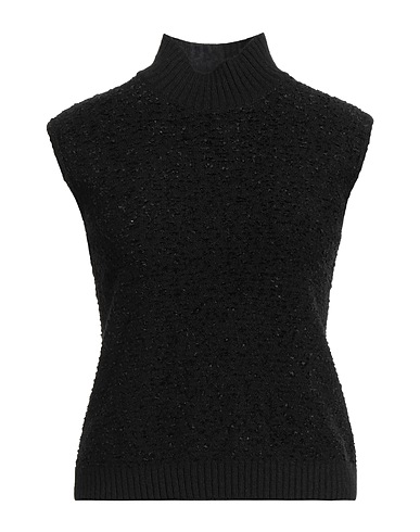 GAëLLE Paris Polo neck Black 50% Polyamide, 30% Acrylic, 10% Cotton, 5% Wool, 5% Other Fibres
