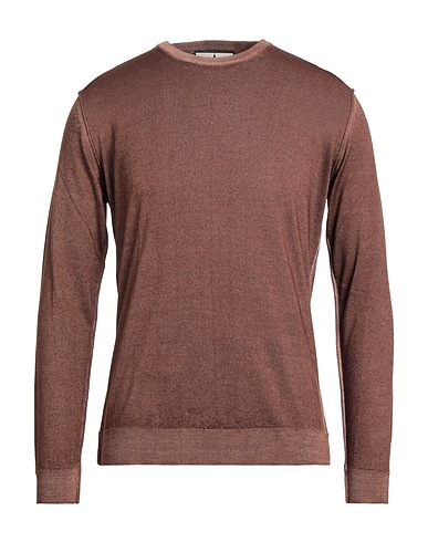 MACCHIA J Jumper Brown 100% Virgin Wool